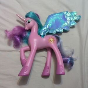 Light-Up Talking Princess Celestia FRENCH Friendship Is Magic Pegasus Toy